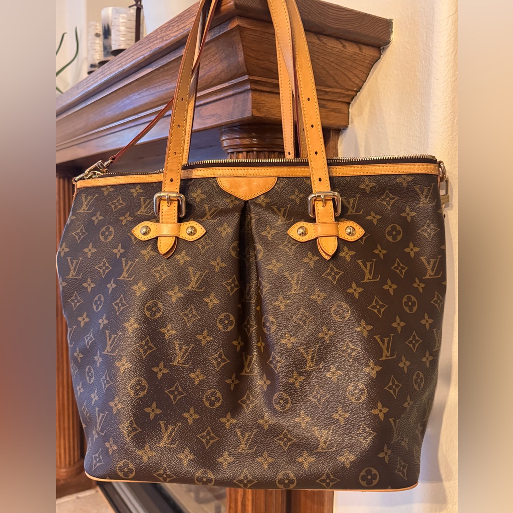Louis Vuitton Brown And Tan Monogram Handbag